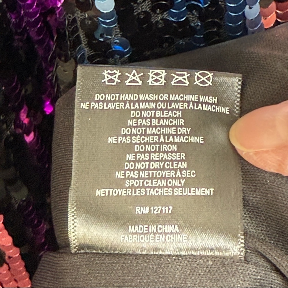 Badgley Mischka Multicolor Sequin Prom Dress - Prom! - Picture 11 of 12